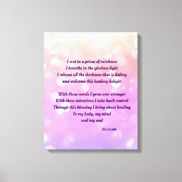 Farbenfrohe Pastellfunkel inspirierendes Heilgedic Leinwanddruck