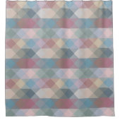 farbenfrohe pastellgeometrische duschvorhang (Vorderseite)