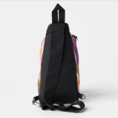 Farbenfrohe Pastellseide Crossbody Bag (Rückseite)