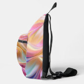 Farbenfrohe Pastellseide Crossbody Bag (Rechts)