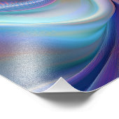 Farbenfrohe Pastellseide Fotodruck (Ecke)