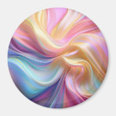 Farbenfrohe Pastellseide Magnet (Vorne)