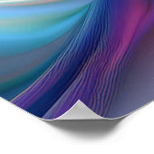 Farbenfrohe Pastellseide Poster (Ecke)