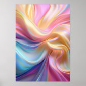 Farbenfrohe Pastellseide Poster (Vorne)