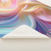 Farbenfrohe Pastellseide Sherpadecke (3/4)