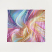 Farbenfrohe Pastellseide Wandteppich (Vorderseite (Horizontal))
