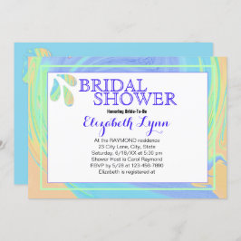 Farbenfrohe Pastelltafel Paint Swirl Vorlage