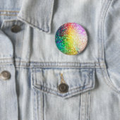 Farbenfrohe Pastelltöne Retro Glitter Button (Beispiel)