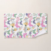 Farbenfrohe Pastelschmetterlinge Badetuch Set (Handtuch)
