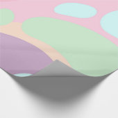 Farbenfrohe Pastete mit glänzenden Wrapping-Papier Geschenkpapier (Ecke)