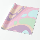 Farbenfrohe Pastete mit glänzenden Wrapping-Papier Geschenkpapier (Ungerollt)