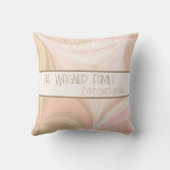 Farbenfrohe Pastete Personalisierter Name Datum In Kissen (Rückseite)