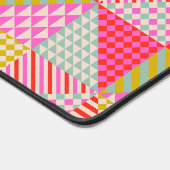 Farbenfrohe Patchwork-Ästhetik-Schreibtischmatte M Schreibtischunterlage (Ecke)