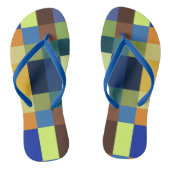 Farbenfrohe Patchwork Badesandalen (Fußbett)