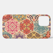 Farbenfrohe Patchwork-Fliesen Case-Mate iPhone Hülle (Rückseite (Horizontal))