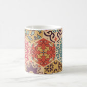 Farbenfrohe Patchwork-Fliesen Kaffeetasse (Mittel)