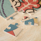 Farbenfrohe Patchwork-Fliesen Puzzle (Seite)