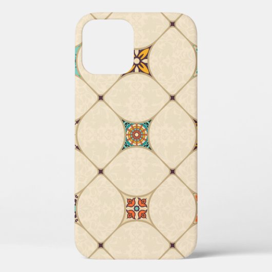 Farbenfrohe Patchwork Islam Arabisch Tile Case-Mate iPhone Hülle (Rückseite)