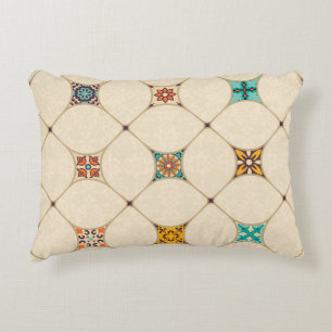 Farbenfrohe Patchwork Islam Arabisch Tile Dekokissen
