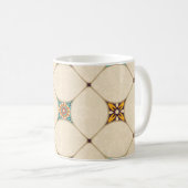 Farbenfrohe Patchwork Islam Arabisch Tile Kaffeetasse (VorderseiteRechts)