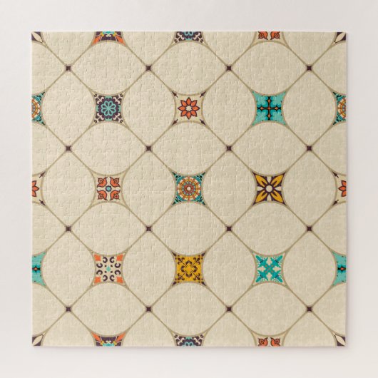 Farbenfrohe Patchwork Islam Arabisch Tile Puzzle (Vertikal)