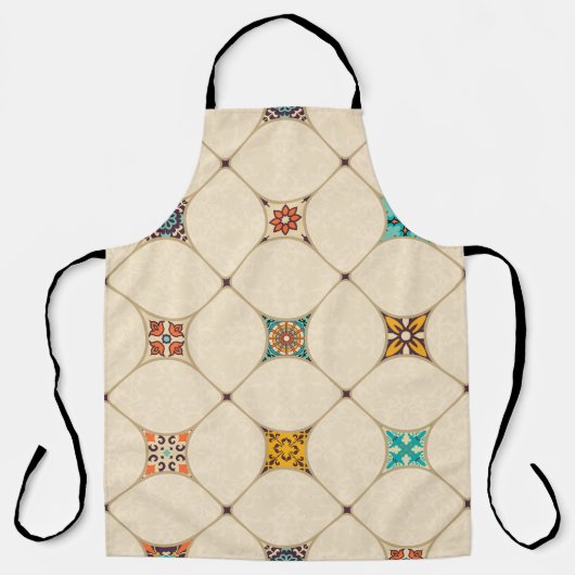 Farbenfrohe Patchwork Islam Arabisch Tile Schürze (Vorderseite)
