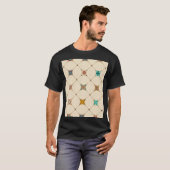 Farbenfrohe Patchwork Islam Arabisch Tile T-Shirt (Vorne ganz)