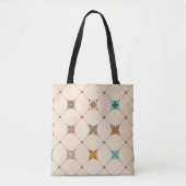 Farbenfrohe Patchwork Islam Arabisch Tile Tasche (Vorderseite)