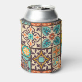 Farbenfrohe Patchwork Islam Motifs Tile Dosenkühler (Kanne Rückseite)