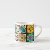 Farbenfrohe Patchwork Islam Motifs Tile Espressotasse (Rechts)