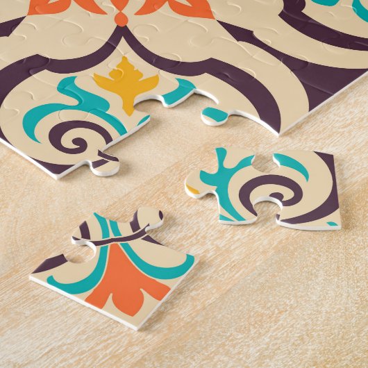 Farbenfrohe Patchwork Islam Motifs Tile Puzzle (Seite)