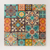 Farbenfrohe Patchwork Islam Motifs Tile Puzzle (Horizontal)