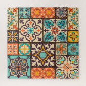 Farbenfrohe Patchwork Islam Motifs Tile Puzzle (Vertikal)