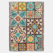 Farbenfrohe Patchwork-Islam-Motive Kachel Decke (Vorderseite Vertikal)
