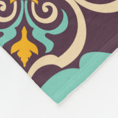Farbenfrohe Patchwork-Islam-Motive Kachel Fleecedecke (Ecke)