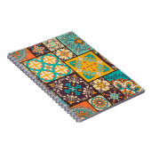 Farbenfrohe Patchwork-islamische Fliese nahtlos Notizblock (Rechte Seite)