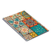 Farbenfrohe Patchwork Islamische Majolika Notizblock (Rechte Seite)
