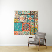 Farbenfrohe Patchwork Islamische Majolika Wandteppich (Beispiel (Horizontal))