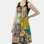 Farbenfrohe Patchwork Islamische Tile Nahtlos Schürze (InSitu)