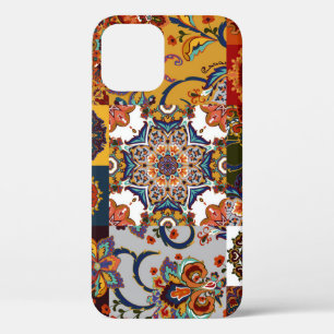 Farbenfrohe Patchwork-Kachel: Majolika-Töpferei-St Case-Mate iPhone Hülle