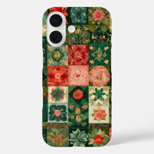 Farbenfrohe Patchwork Quilt Art iPhone Fall Case-Mate iPhone Hülle (Rückseite)