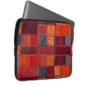 Farbenfrohe Patchwork Quilt Art Laptop Case (Vorne Rechts)