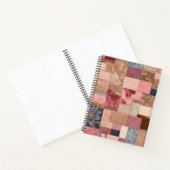 Farbenfrohe Patchwork Quilt Art Spiral Notebook Notizblock (Innenseite)