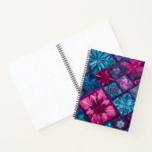 Farbenfrohe Patchwork Quilt Art Spiral Notebook Notizblock (Innenseite)