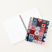 Farbenfrohe Patchwork Quilt Art Spiral Notebook Notizblock (Innenseite)