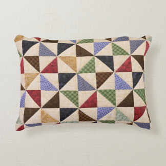 Farbenfrohe Patchwork-Quilt: Blume Textur. Dekokissen