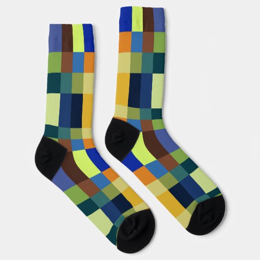 Farbenfrohe Patchwork Socken (Rechts)