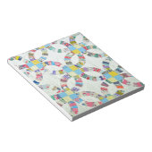 Farbenfrohe Patchwork-Steppdecke Notizblock (angewinkelt)