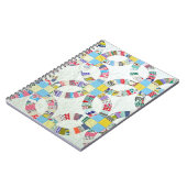 Farbenfrohe Patchwork-Steppdecke Notizblock (Linke Seite)