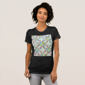 Farbenfrohe Patchwork-Steppdecke T-Shirt (Vorne ganz)